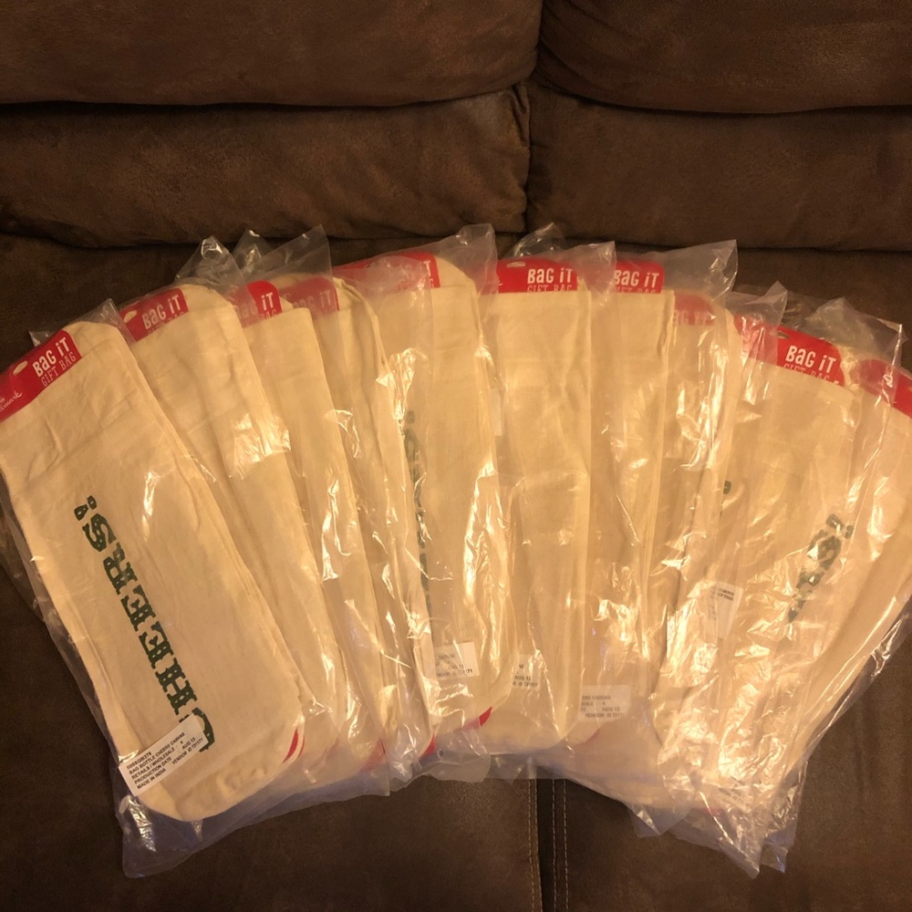 Canvas Wine Bottle Gift Bags 6 packs of 4